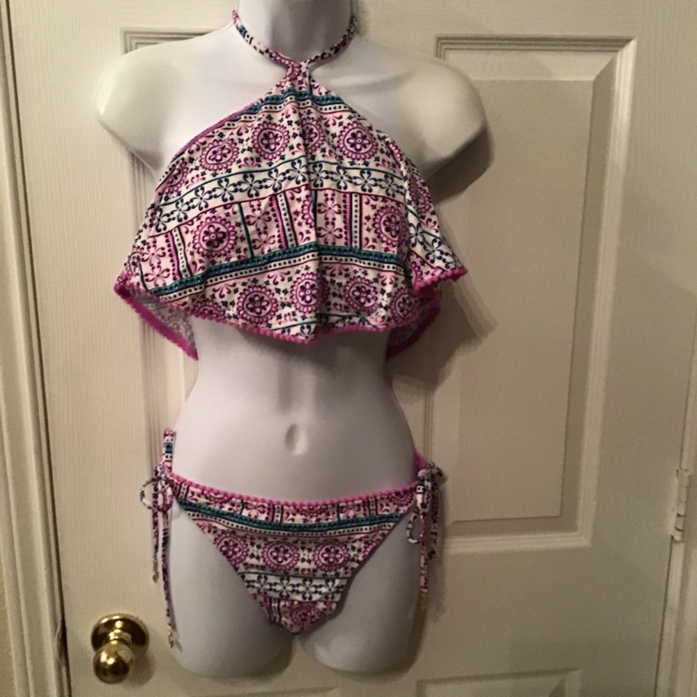 Cremieux two piece bathing suit Lg